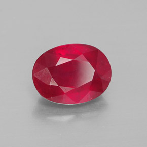 2.54캐럿 천연 핑크 레드 루비, 타원형 컷, 8.8×6.7 mm, VS-SI