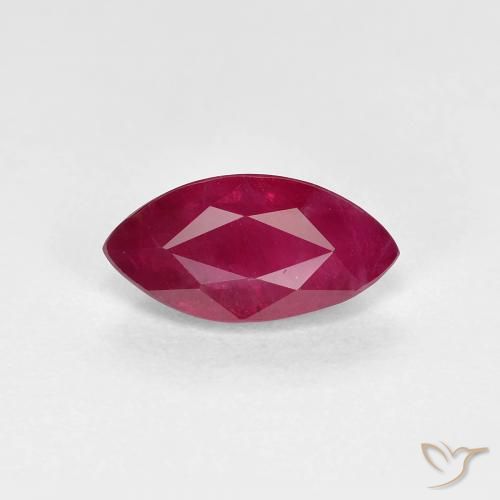 1.11ct 자연스러운 딥 와인 레드 루비, 보석, VS-SI