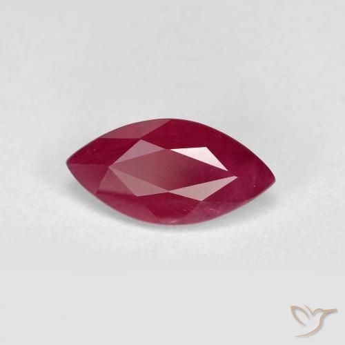1.28ct 자연스러운 미디엄 레드 루비, 보석, VS-SI