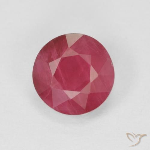 1.05ct 자연스러운 미디엄 레드 루비, 둥근, VS-SI