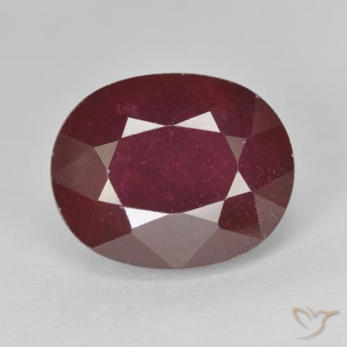 11.50ct 자연스러운 와인 레드 루비, 타원형, VS-SI