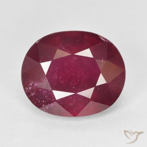 9.32ct 자연스러운 미디엄 레드 루비, 타원형, VS-SI