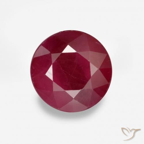 1.03ct 자연스러운 딥 레드 루비, 둥근, VS-SI