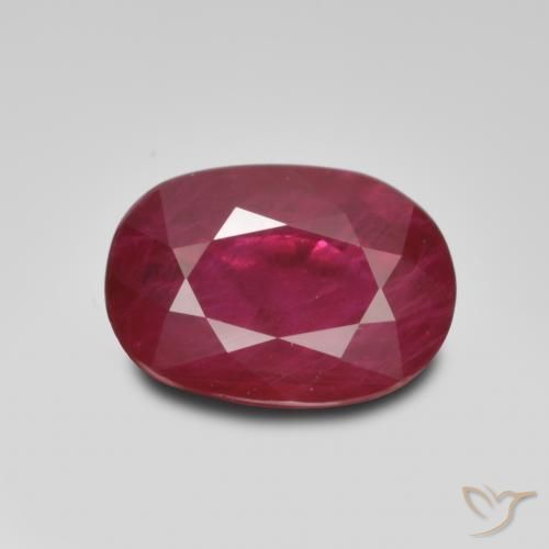 1.03ct 자연스러운 다크 레드 루비, 타원형, VS-SI
