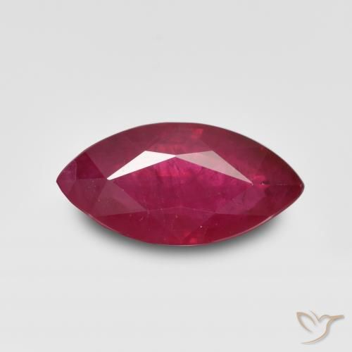 1.24ct 자연스러운 분홍빛이 도는 빨강 루비, 보석, VS-SI