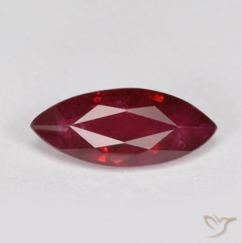 1.15ct 자연스러운 딥 레드 루비, 보석, SI