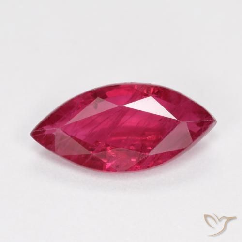 1.08ct 자연스러운 딥 레드 루비, 보석, SI