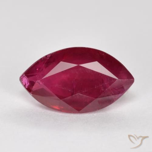 1.02ct 자연스러운 딥 레드 루비, 보석, SI