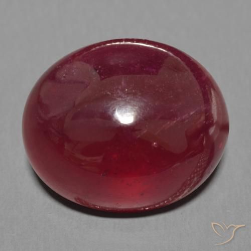 16.77ct 자연스러운 와인 레드 루비, 타원형, 투명한