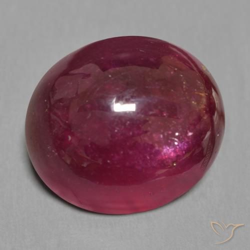 24.77ct 자연스러운 와인 레드 루비, 타원형, 투명한