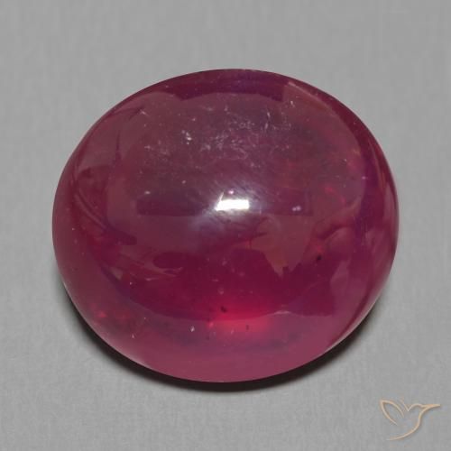 15.49ct 자연스러운 와인 레드 루비, 타원형, 투명한