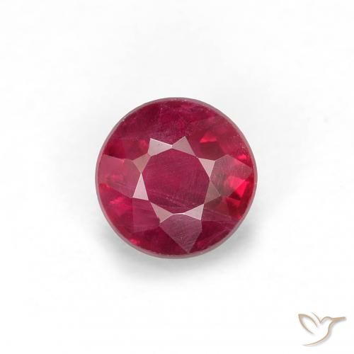 0.29ct 자연스러운 딥 레드 루비, 둥근, VS