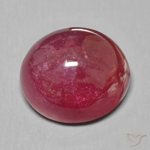 19.48ct 자연스러운 딥 와인 레드 루비, 타원형, 투명한