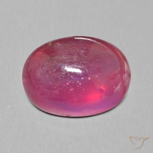 13.54ct 자연스러운 라이트 레드 루비, 타원형, 투명한