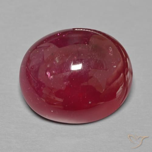 20.43ct 자연스러운 딥 레드 루비, 타원형, 투명한