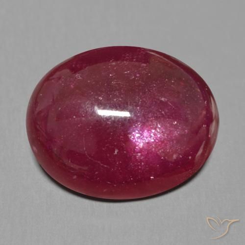 17.52ct 자연스러운 딥 레드 루비, 타원형, 투명한