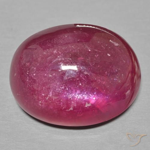 18.86ct 자연스러운 딥 와인 레드 루비, 타원형, 투명한