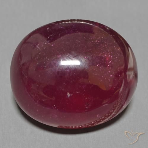 17.46ct 자연스러운 딥 와인 레드 루비, 타원형, 투명한