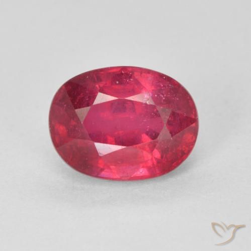 1.99ct 자연스러운 딥 크림슨 루비, 타원형, VS