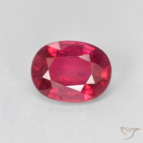 1.94ct 자연스러운 Medium Dark-Red 루비, 타원형, VS-SI