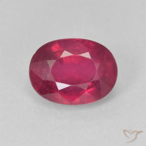 2.17ct 자연스러운 미디엄 레드 루비, 타원형, VS-SI