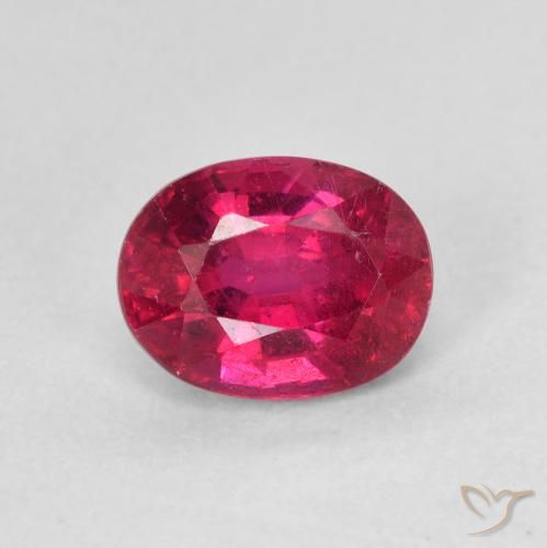 1.87ct 자연스러운 Medium Dark-Red 루비, 타원형, VS-SI