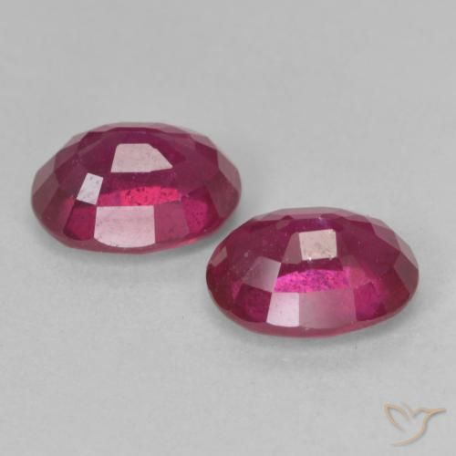 3.84캐럿 천연 Medium Dark-Red 루비 보석, 타원형, VS