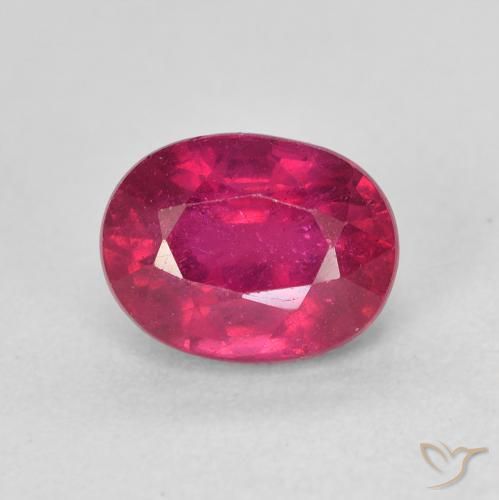 2.38ct 자연스러운 라이트 레드 루비, 타원형, VS