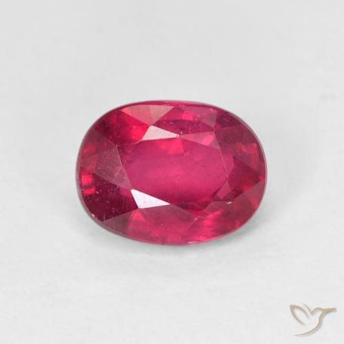 1.85ct 자연스러운 Medium Dark-Red 루비, 타원형, VS