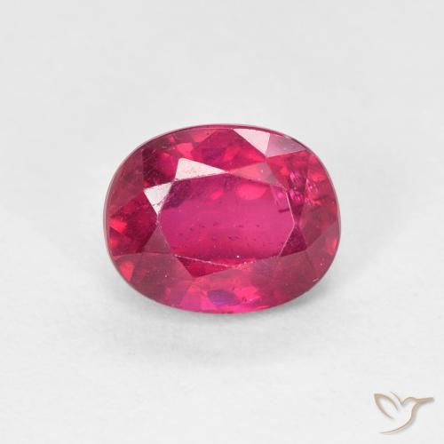 1.91ct 자연스러운 라이트 레드 루비, 타원형, VS