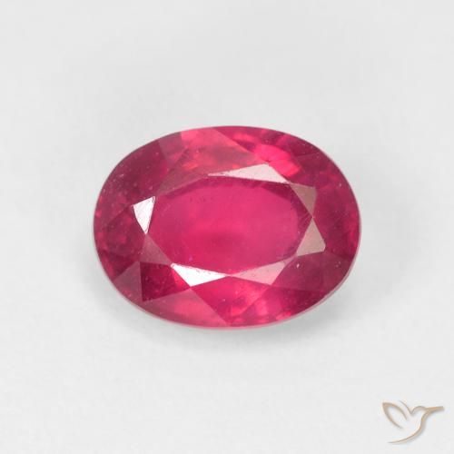 1.94ct 자연스러운 라이트 레드 루비, 타원형, VS
