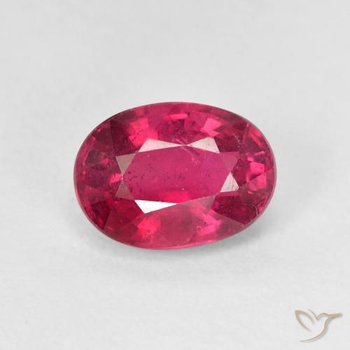 1.94ct 자연스러운 라이트 레드 루비, 타원형, VS