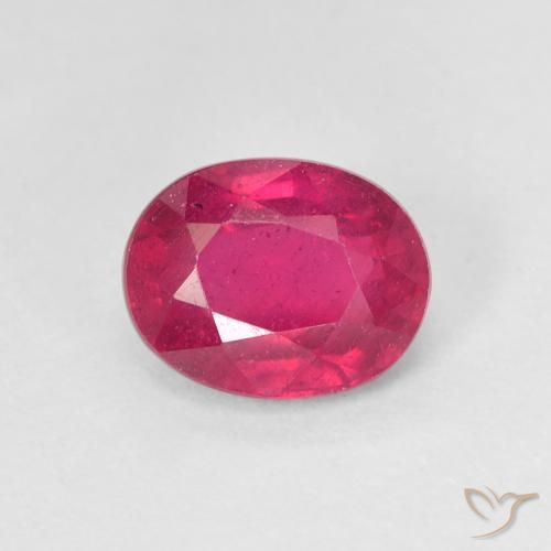 1.80ct 자연스러운 라이트 레드 루비, 타원형, VS