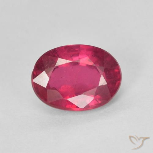 1.73ct 자연스러운 라이트 레드 루비, 타원형, VS-SI