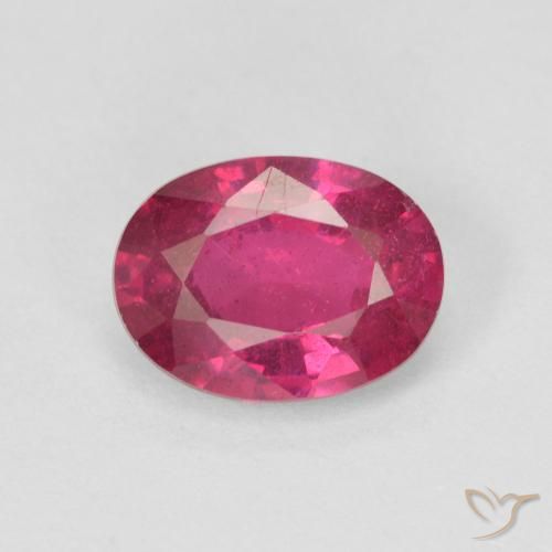 1.65ct 자연스러운 라이트 레드 루비, 타원형, VS-SI