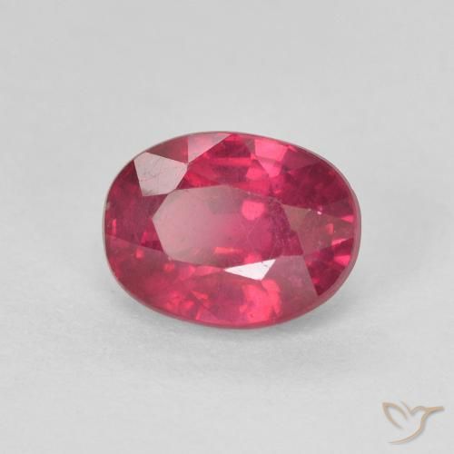 1.94ct 자연스러운 라이트 레드 루비, 타원형, VS-SI