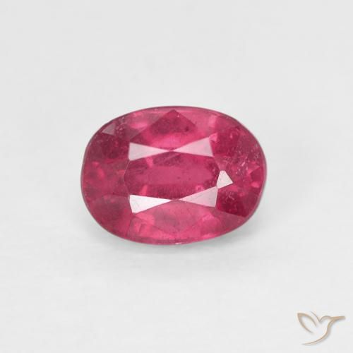 1.21ct 자연스러운 잼 레드 루비, 타원형, VS