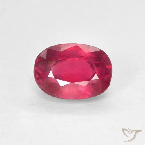 1.33ct 자연스러운 Medium Dark-Red 루비, 타원형, VS