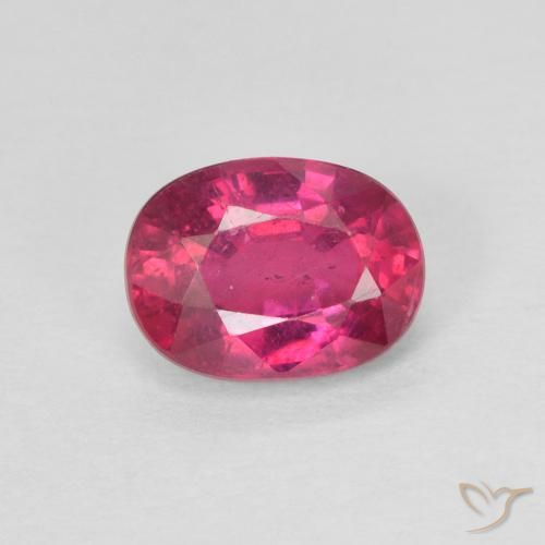1.16ct 자연스러운 라이트 레드 루비, 타원형, VS-SI