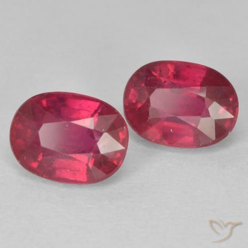 2.68캐럿 천연 Medium Dark-Red 루비 보석, 타원형, VS
