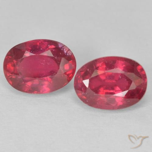 2.62ctw 자연스러운 Medium Dark-Red 루비, 타원형, VS