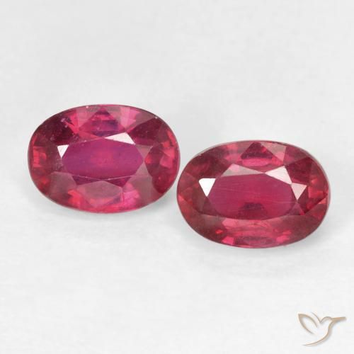 2.56ctw 자연스러운 Medium Dark-Red 루비, 타원형, VS