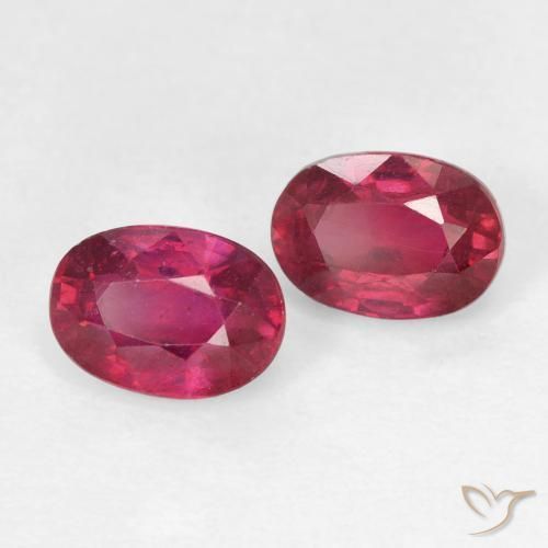 2.56캐럿 천연 Medium Dark-Red 루비 보석, 타원형, VS