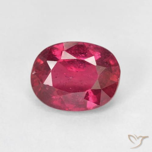 2.04ct 자연스러운 잼 레드 루비, 타원형, VS