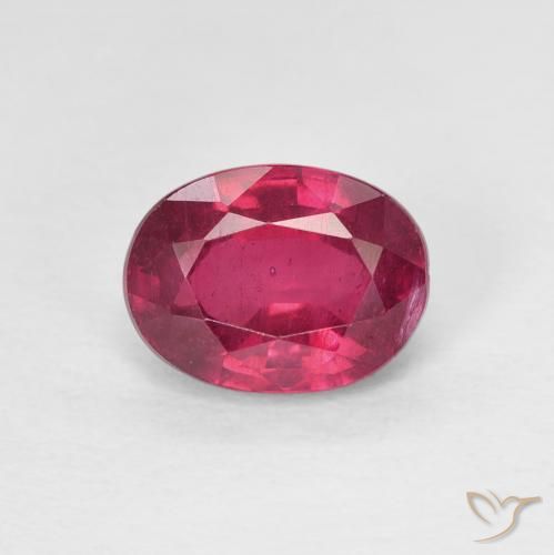 1.89ct 자연스러운 Medium Dark-Red 루비, 타원형, VS