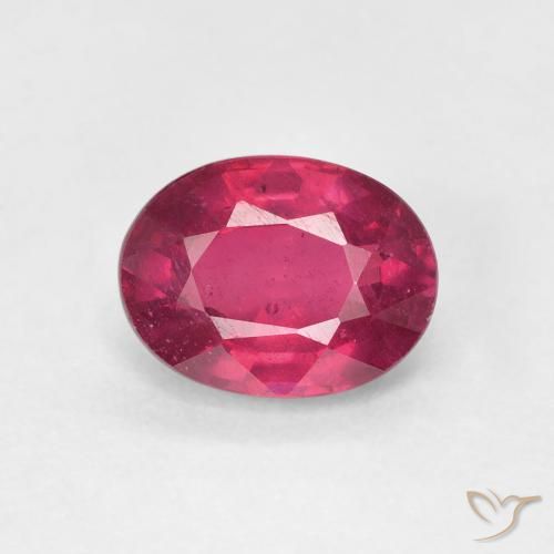1.88ct 자연스러운 라이트 레드 루비, 타원형, VS