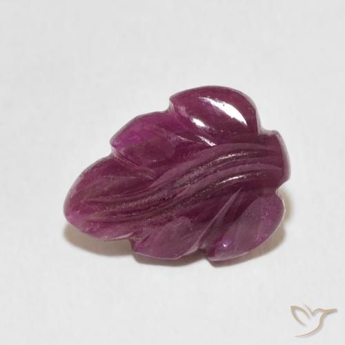 3.28캐럿 천연 Medium Dark-Purple 루비, 팬시한, 불투명체
