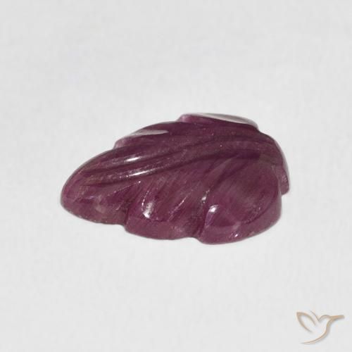 3.28캐럿 천연 Medium Dark-Purple 루비, 팬시한, 불투명체