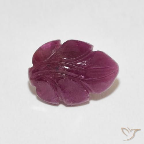 2.37ct 자연스러운 적자색 루비, 팬시한, 불투명체