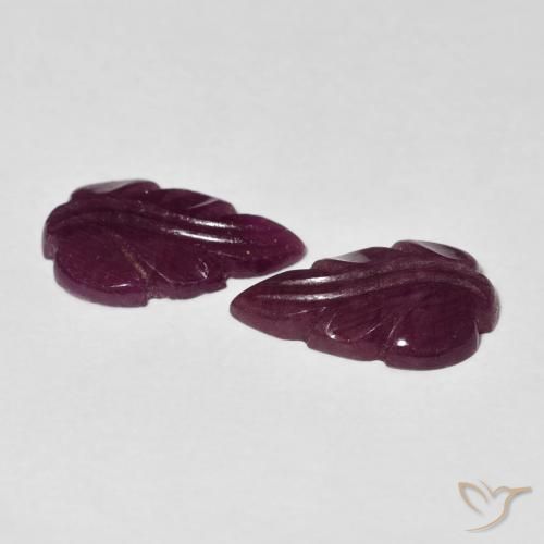 3.95캐럿 천연 Medium Dark-Purple 루비 보석, 팬시한, 불투명체